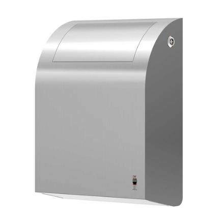 294-stainless DESIGN waste bin, 12 l with self-closing tip-down lid